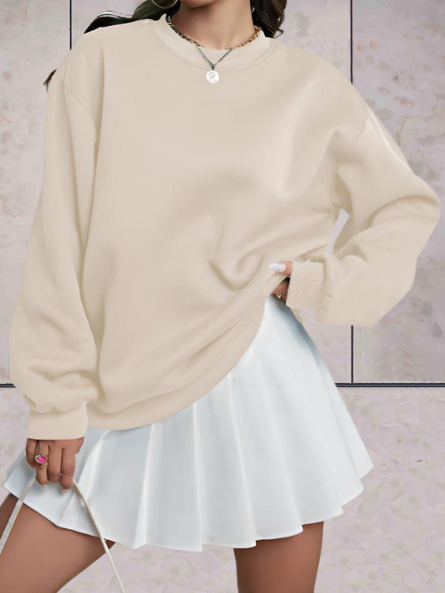 Aprilyn – Bequemer Oversized Pullover für den perfekten Casual Look