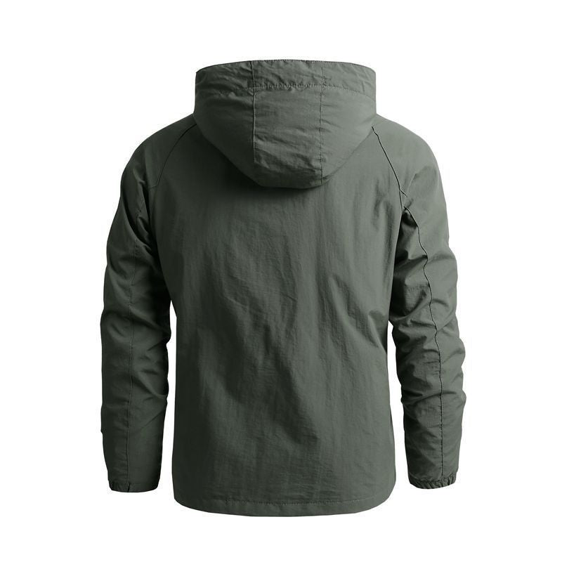 Gervin – Wasserdichte Windbreaker-Jacke mit Kapuze für Herren