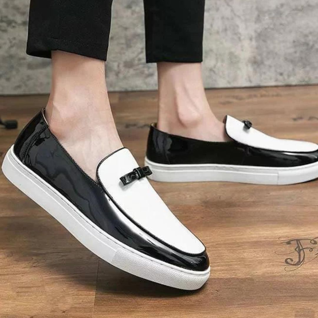 Alisan – Stilvolle Loafer im Zweifarben-Design mit edler Schnalle