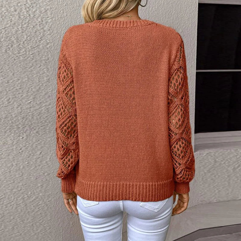 Lia – Eleganter Pullover mit V-Ausschnitt für stilbewusste Frauen