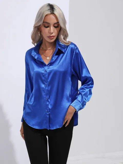 Issa – Elegante Satinbluse für Damen