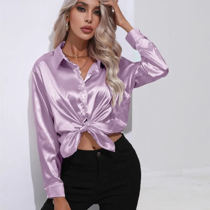 Issa – Elegante Satinbluse für Damen