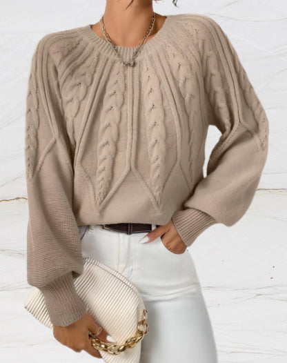 Maege – Eleganter Pullover mit Rundhalsausschnitt