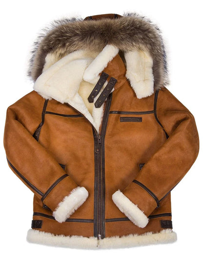 Lambrecht - Herren Leder-Winterjacke mit warmem Futter