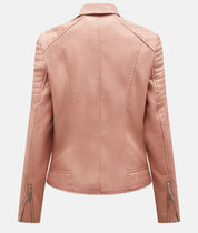 Nadine – Close-fitting leather jacket for an effortlessly cool appearance