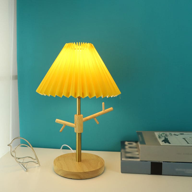 GloShine | Nordic foldable bedside lamp with decorative hanging ornament