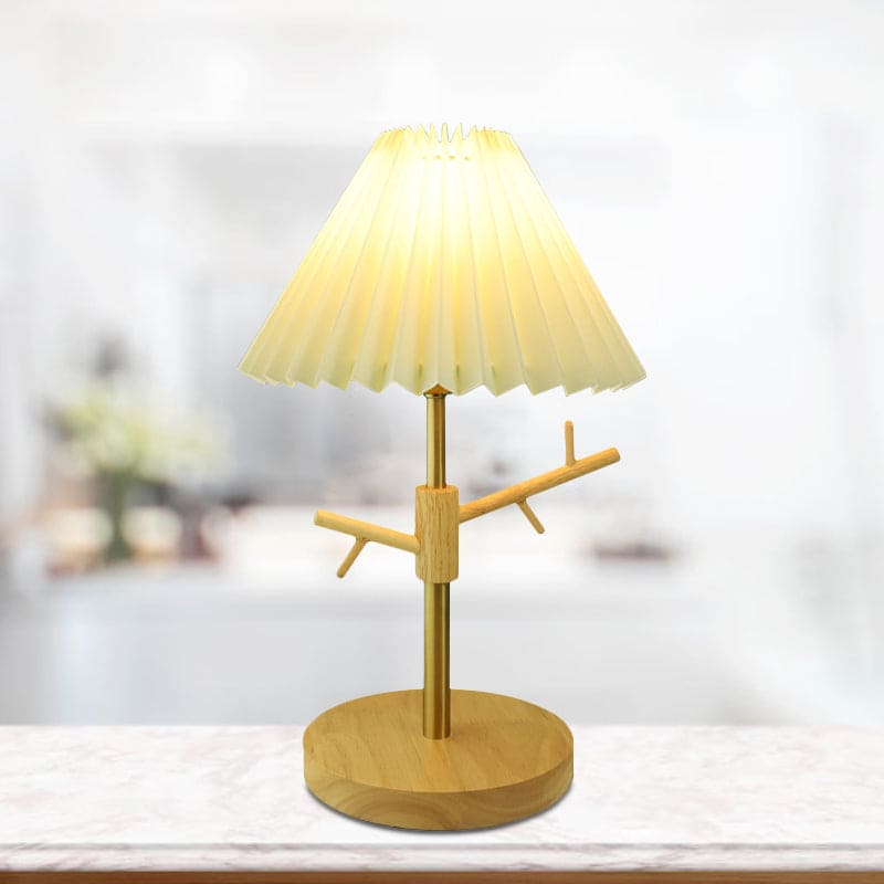 GloShine | Nordic foldable bedside lamp with decorative hanging ornament
