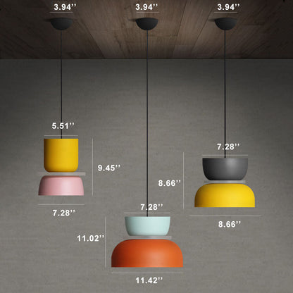 Nordic Colorful Macaron LED-Pendelleuchte