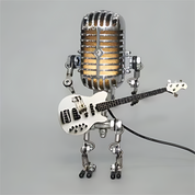GuitarBot – Moderne Tischlampe im Roboterdesign mit dimmbarem Licht