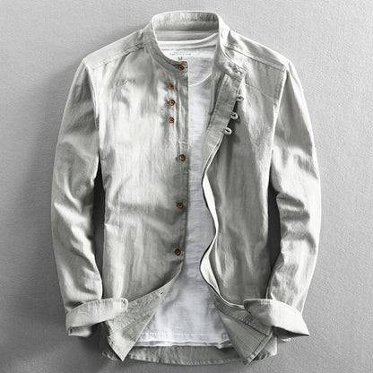 Marc – Herren Langarmshirt mit schmalem Ausschnitt