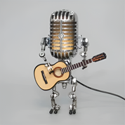 GuitarBot – Moderne Tischlampe im Roboterdesign mit dimmbarem Licht
