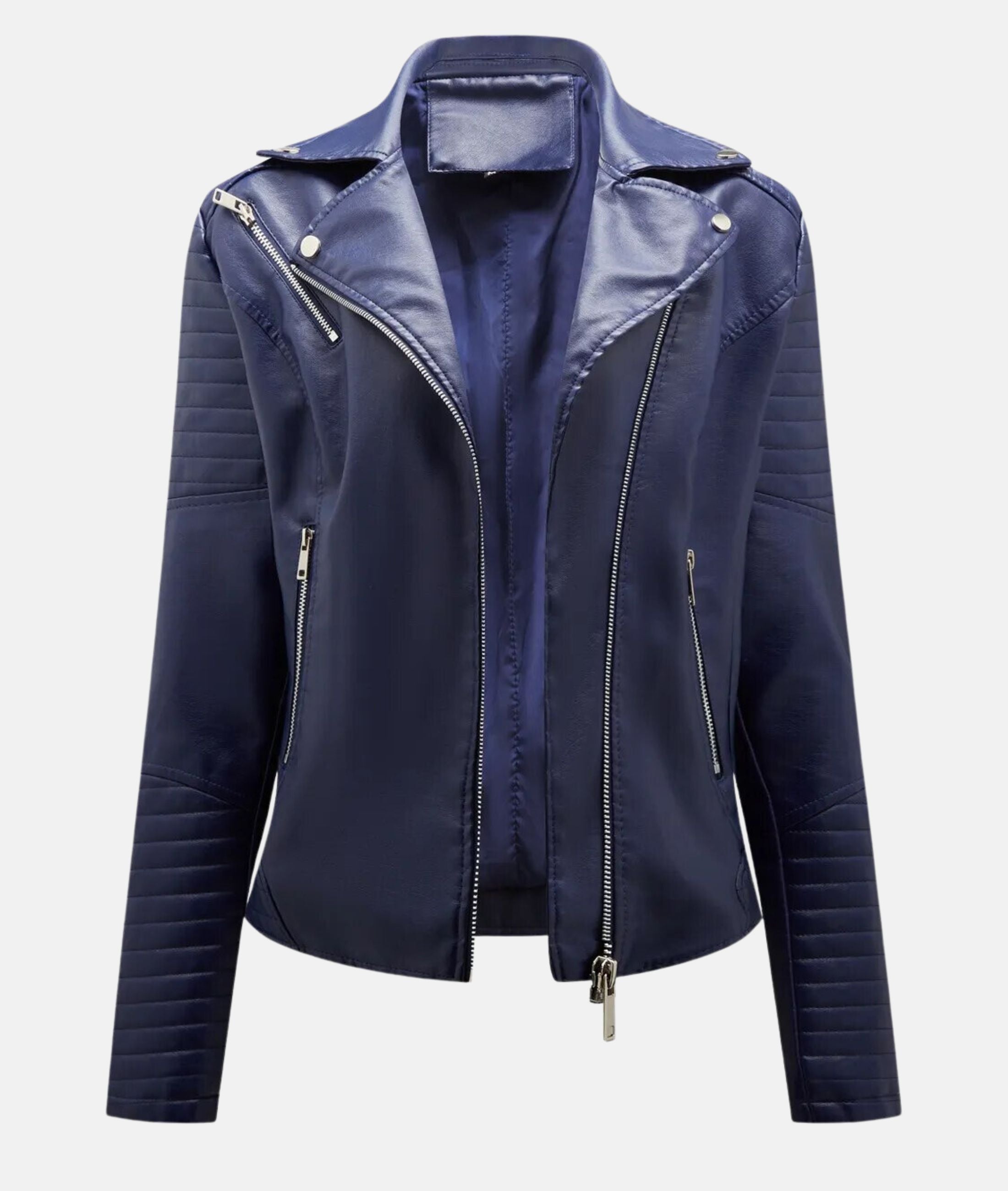 Nadine – Close-fitting leather jacket for an effortlessly cool appearance