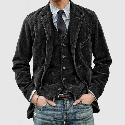 Lutz – Vintage Cord Blazer mit Weste für Herren