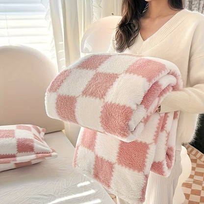 CozyNest – Karierte Flanell-Decke: Warm, Weich und Waschbar