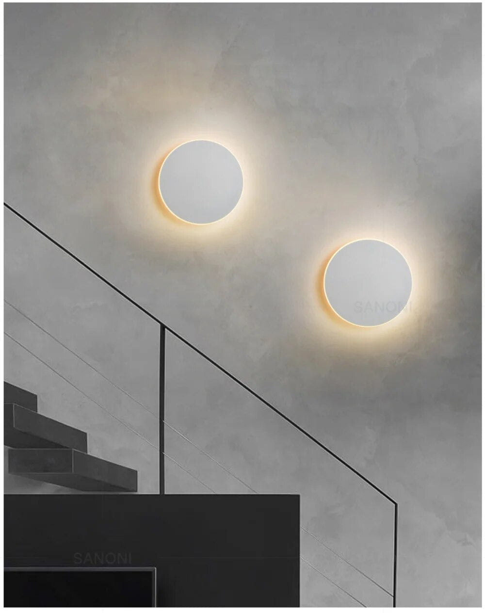 LumiSphere | Runde LED Wandleuchte