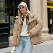 Lerona – Warm Jacket with Timeless Checkered Pattern