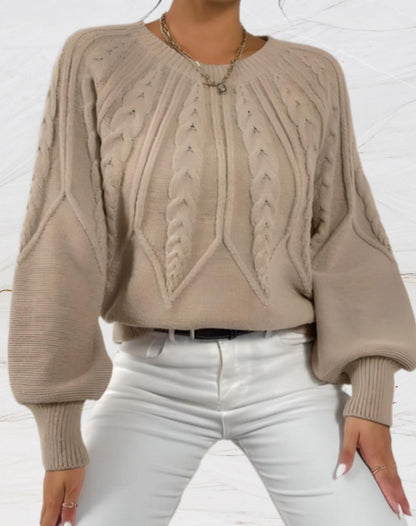 Maege – Eleganter Pullover mit Rundhalsausschnitt