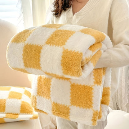 CozyNest – Karierte Flanell-Decke: Warm, Weich und Waschbar