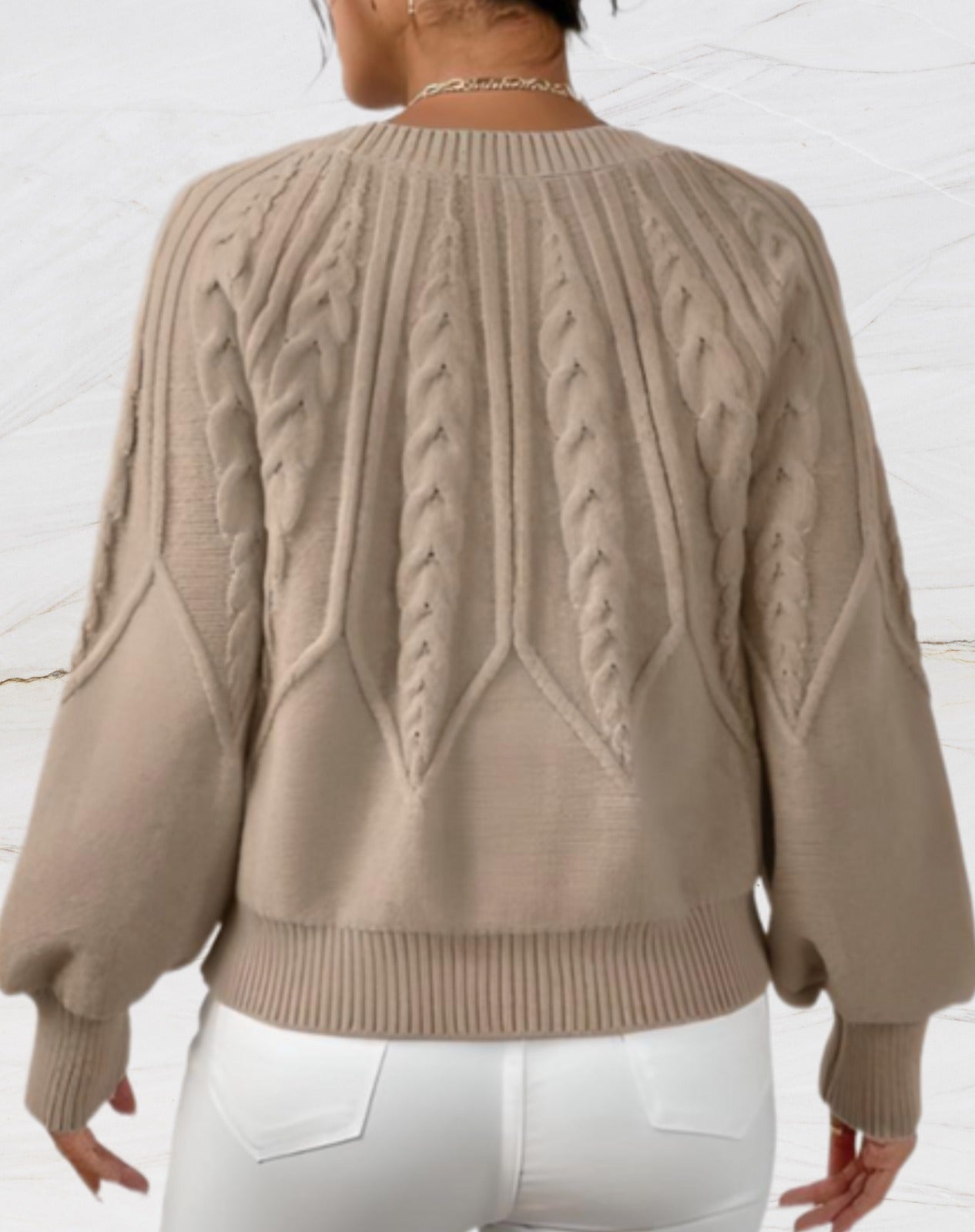 Maege – Eleganter Pullover mit Rundhalsausschnitt