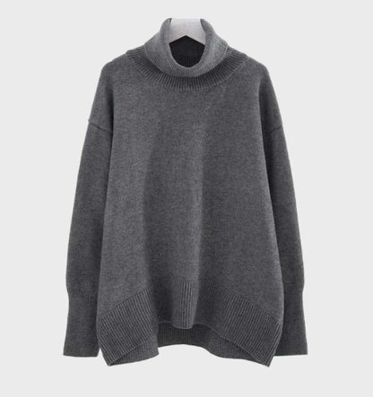 Emma – Warmer Oversized Wollpullover mit Rollkragen für den ultimativen Komfort