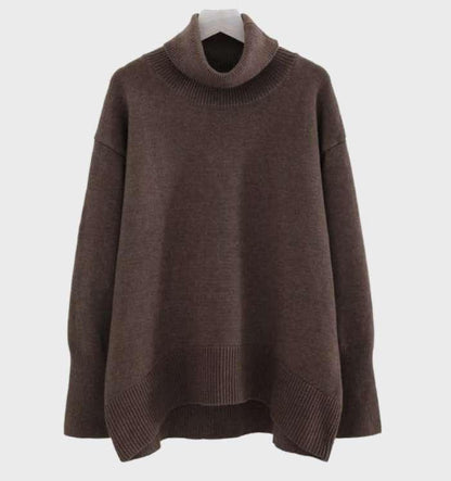 Emma – Warmer Oversized Wollpullover mit Rollkragen für den ultimativen Komfort