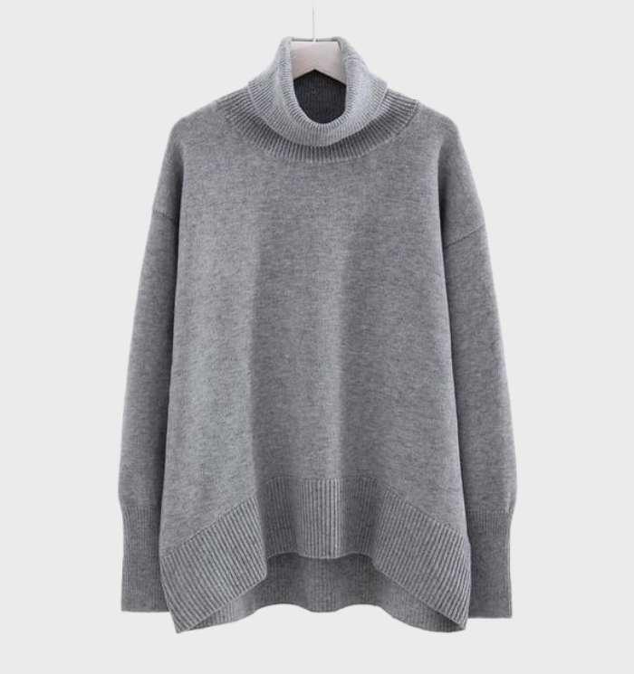 Emma – Warmer Oversized Wollpullover mit Rollkragen für den ultimativen Komfort