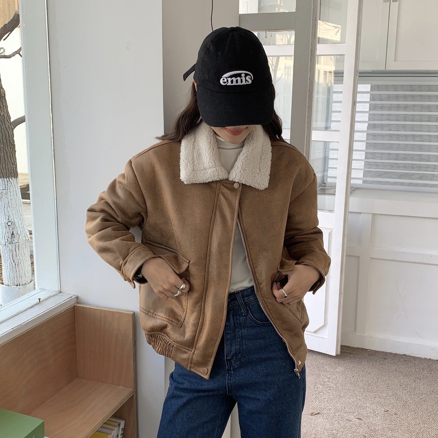 Clarence | Stilvolle Lederjacke mit Kuscheligem Kragen für Damen 1