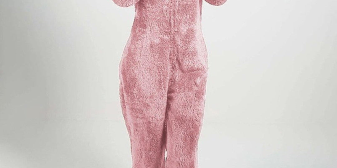 Dahlia | Eleganter Langer Fleece-Overall mit Kapuze 0