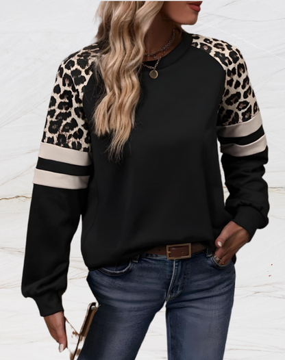 Angel – Oversized Pullover mit Leopardenmuster für einen wilden Look