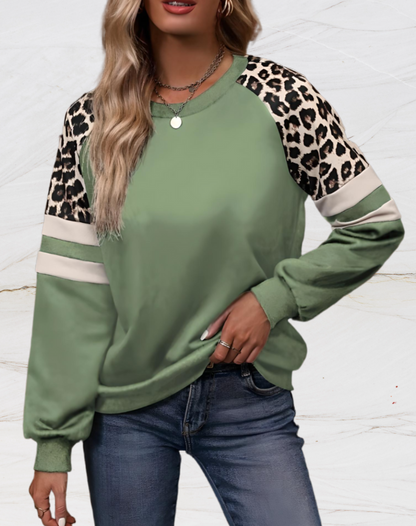 Angel – Oversized Pullover mit Leopardenmuster für einen wilden Look