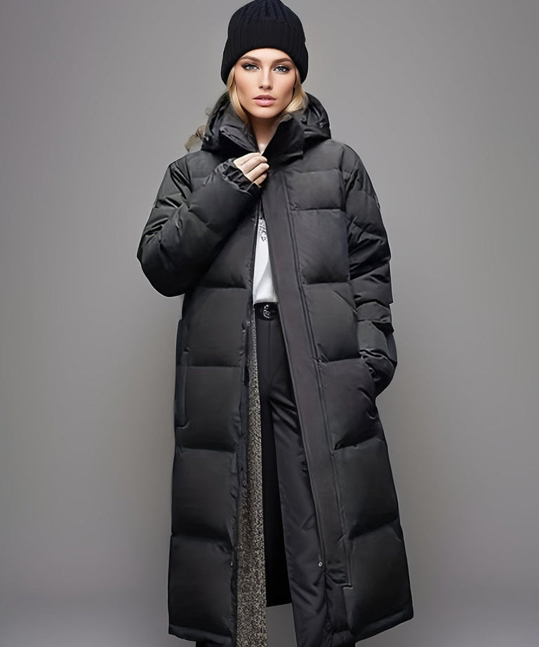 Felicitas | Langer Wattierter Wintermantel für Damen - Gemütlich und Modisch 0