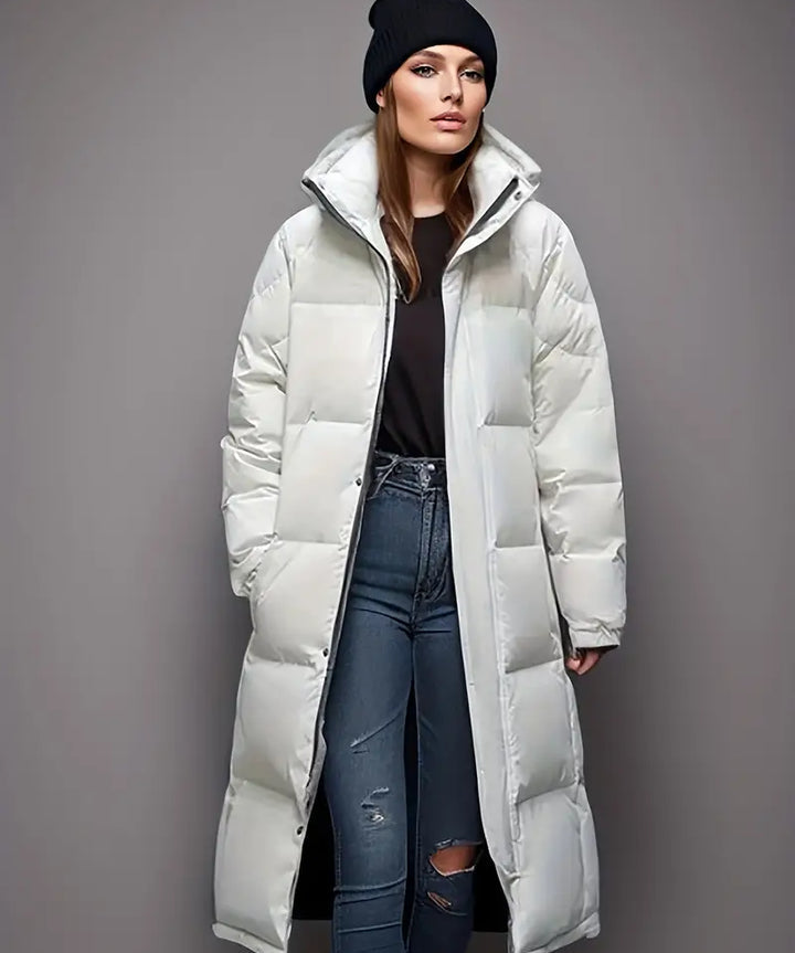 Felicitas | Langer Wattierter Wintermantel für Damen - Gemütlich und Modisch 2