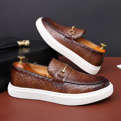 Keno – Elegante Loafer mit geprägter Lederschnalle