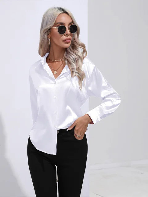Issa – Elegante Satinbluse für Damen