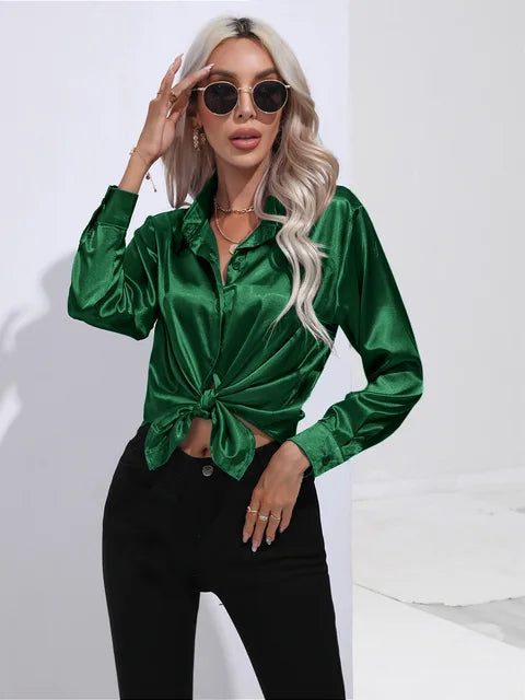Issa – Elegante Satinbluse für Damen
