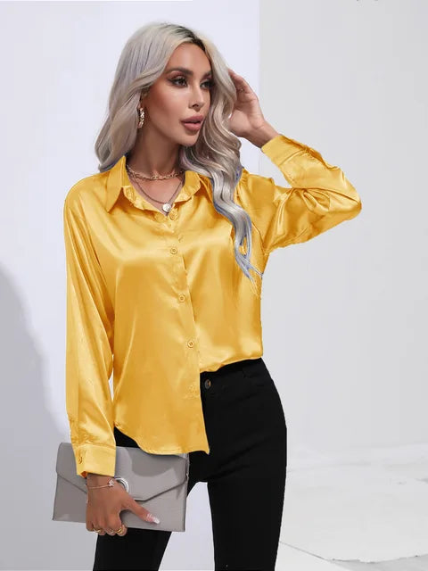 Lotte – Elegante Satinbluse für Damen