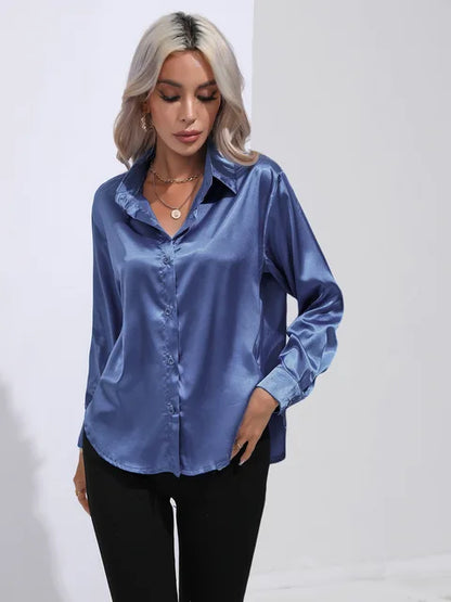 Lotte – Elegante Satinbluse für Damen