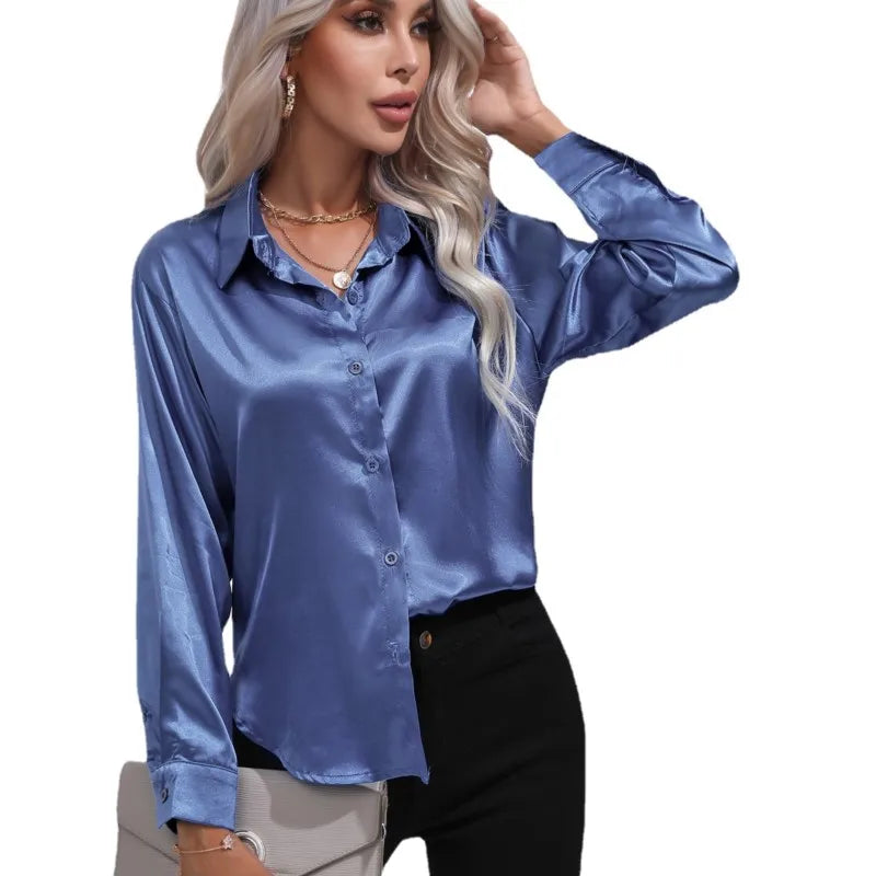 Lotte – Elegante Satinbluse für Damen