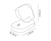 ICE STONE - Glaskristall Tischlampe