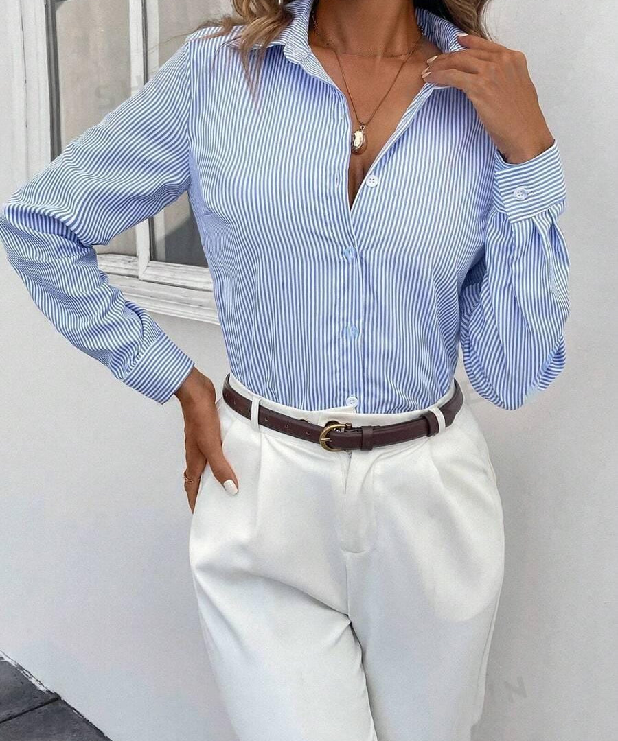 Kendra | Vielseitige, klassisch gestreifte Bluse 0