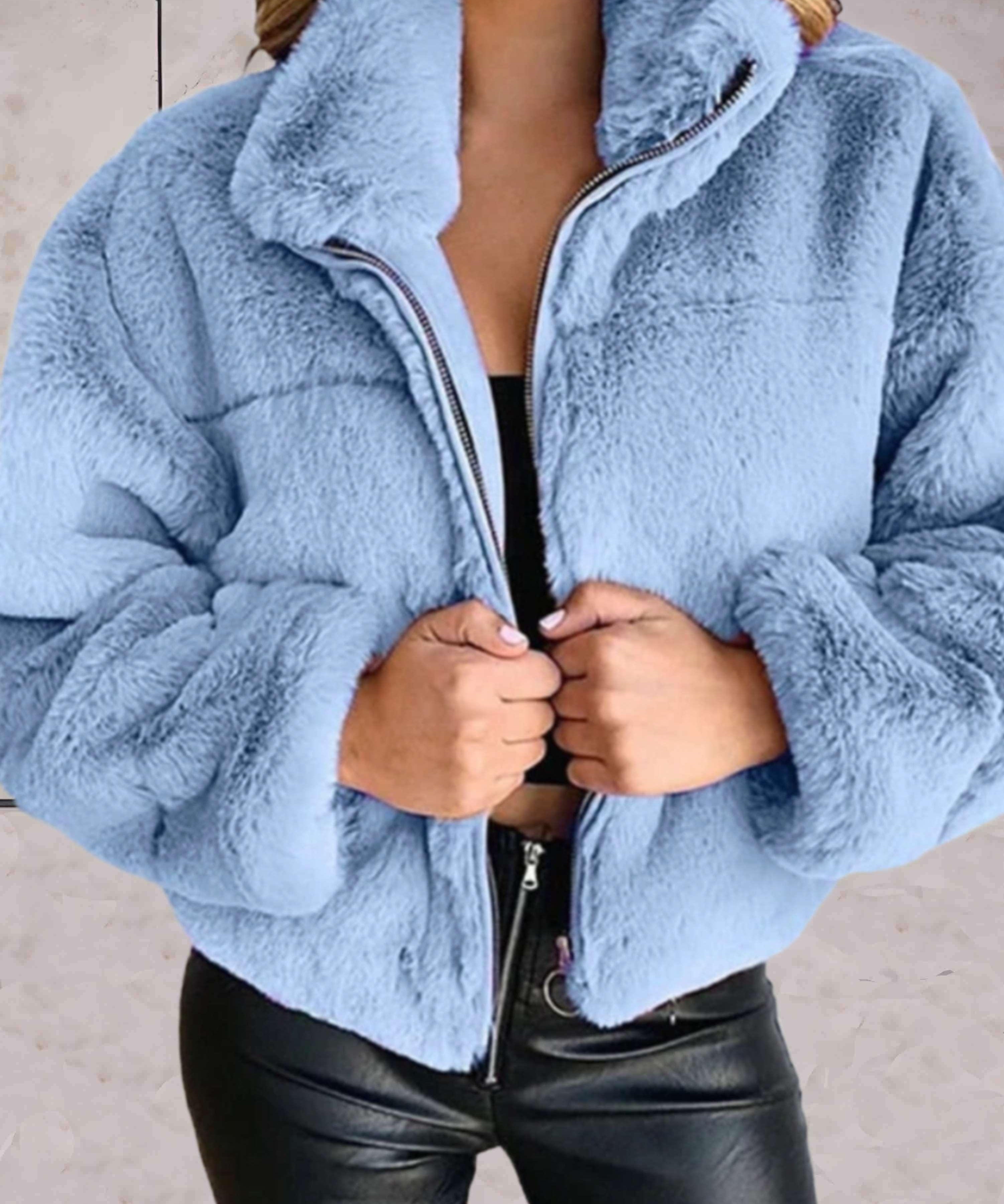 Lilly | Stilvolle Kuschelige Reißverschlussjacke 0