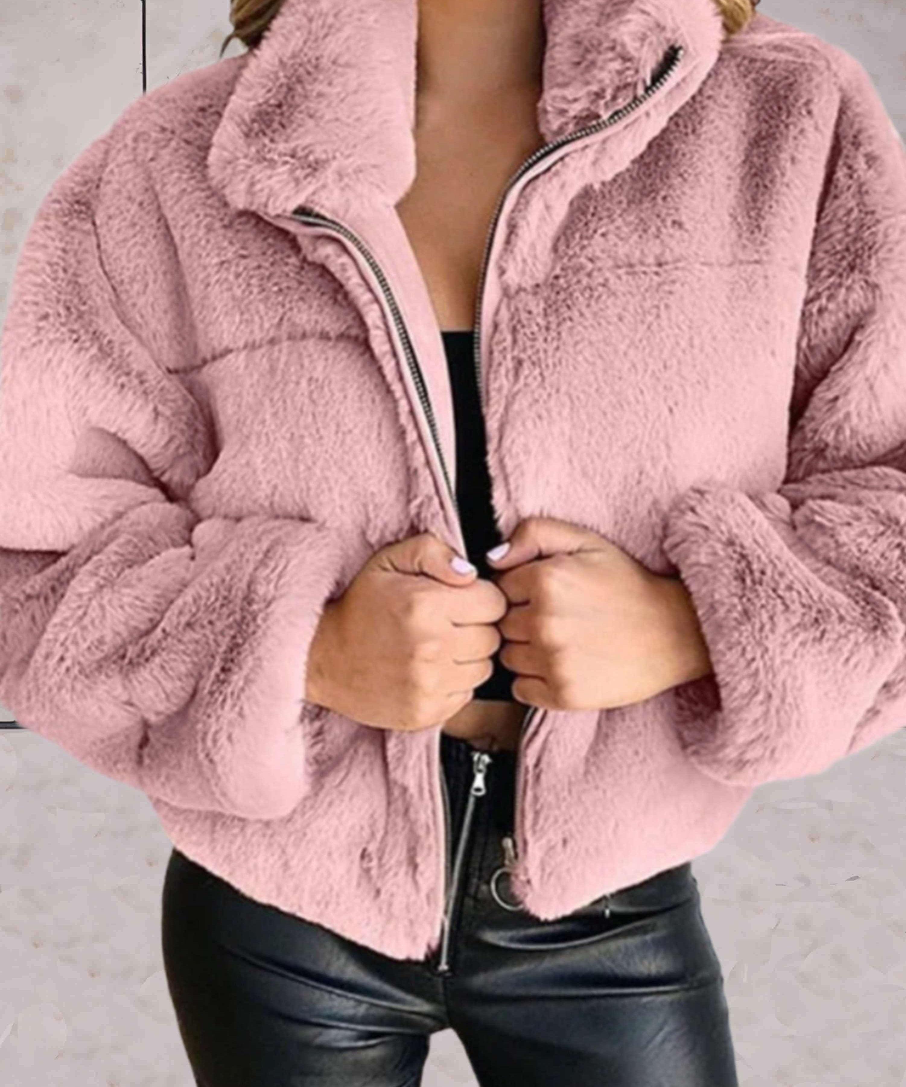 Lilly | Stilvolle Kuschelige Reißverschlussjacke 4