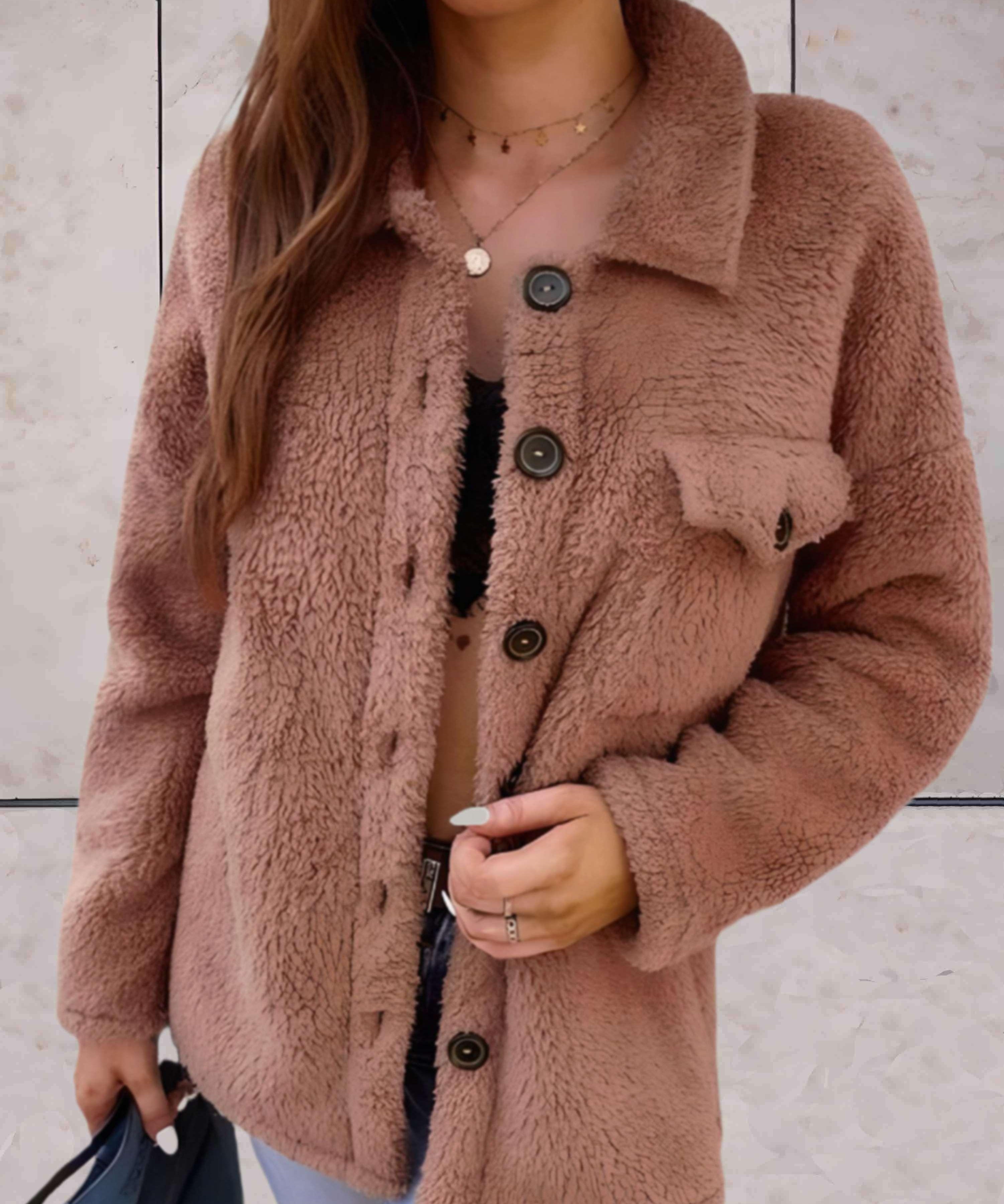 Mathilda | Modische Winterjacke mit Knöpfen 0