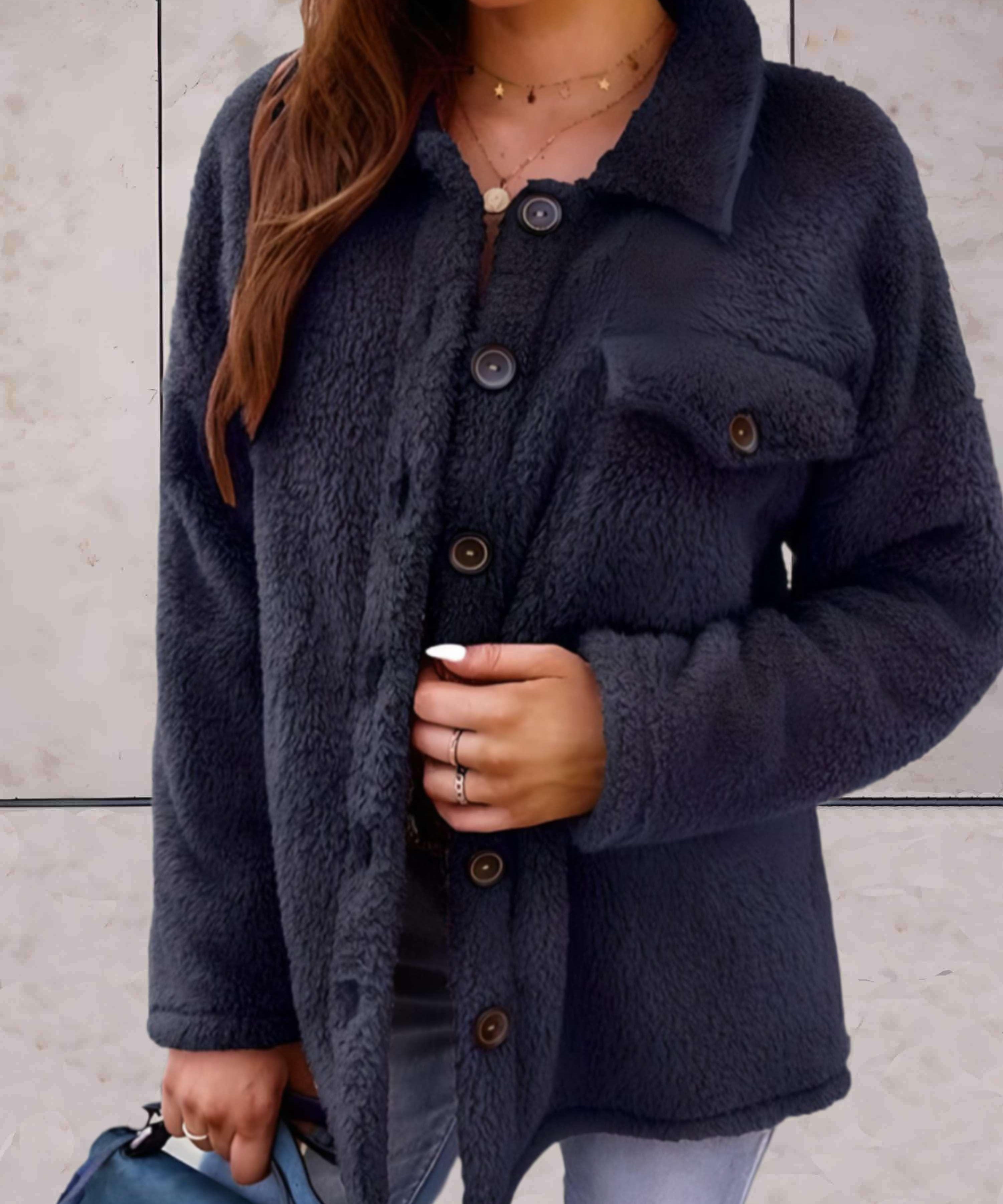 Mathilda | Modische Winterjacke mit Knöpfen 1