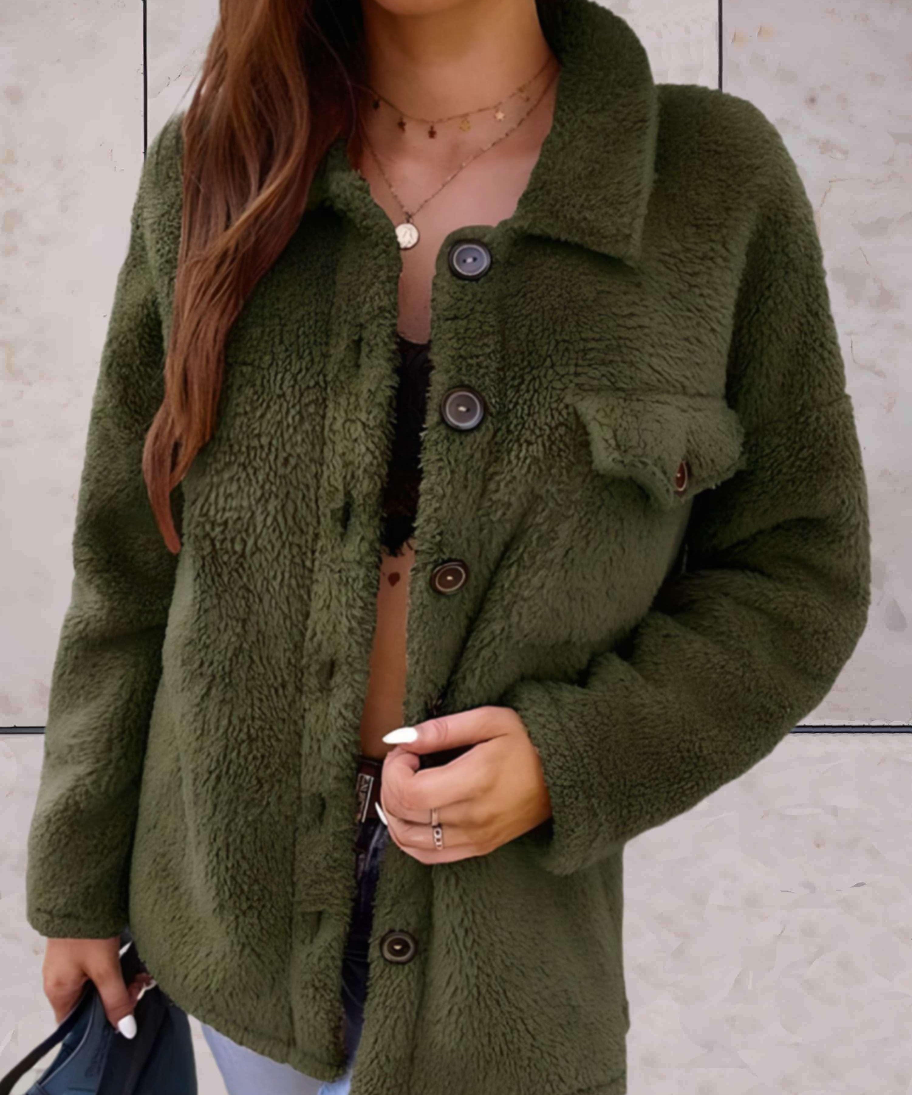 Mathilda | Modische Winterjacke mit Knöpfen 2