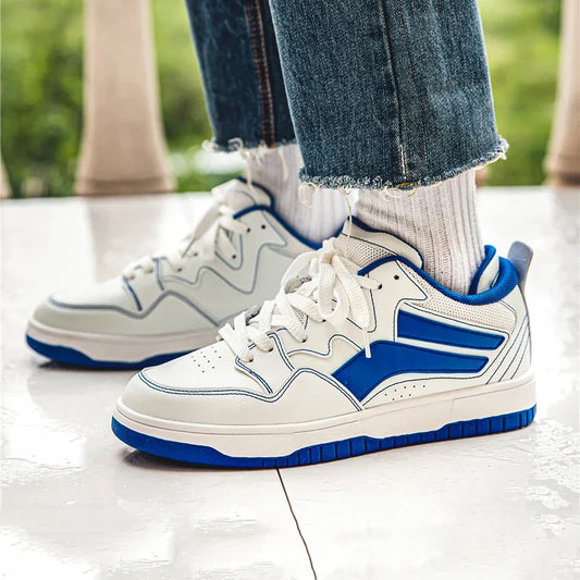 Fredy – Retro Low-Top Sneaker mit Kontrastdetails