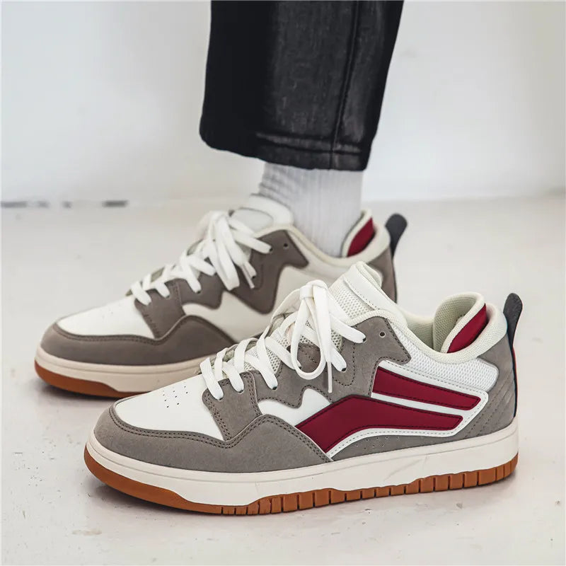 Fredy – Retro Low-Top Sneaker mit Kontrastdetails