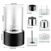 Everlasting Flame Öllampe, stilvoll & langlebig