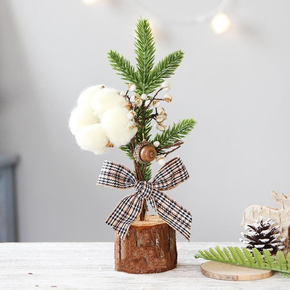 RusticBough | Mini-Tischweihnachtsbaum für stimmungsvolle Festtagsdekoration 1
