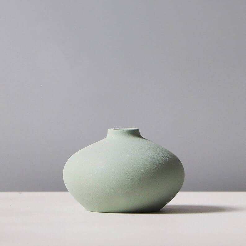PureStyle Matte Ceramic Vase | Simple Design | Elegant Decoration